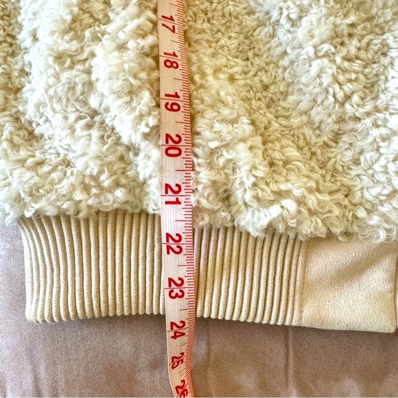 ZARA. Teddy Fleece Hooded Jacket. Front Zipper, Drawstring. Sz M. Sheerl… - Picture 8 of 16